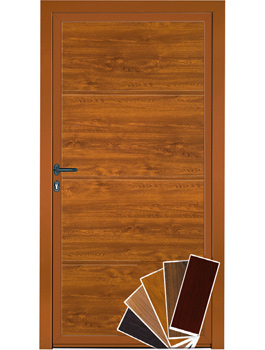1-Flügel Nebentür in golden Oak